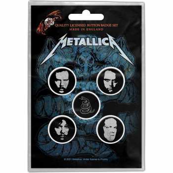 Merch Metallica: Set Badges Wherever I May Roam