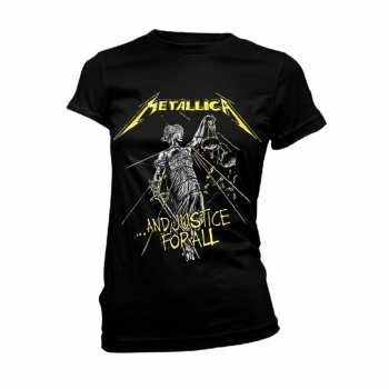 Merch Metallica: T-shirt Dames And Justice For All Tracks (black)