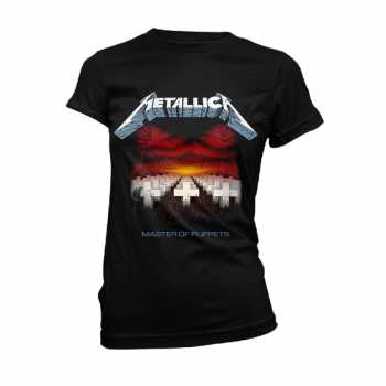 Merch Metallica: T-shirt Dames Master Of Puppets Tracks (black)