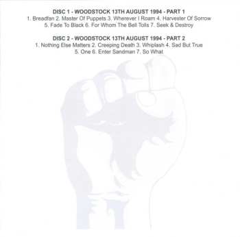 2CD Metallica: Woodstock '94 The Classic Broadcast