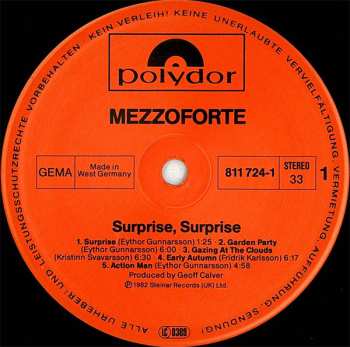 LP Mezzoforte: Surprise, Surprise