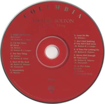 CD Michael Bolton: The One Thing