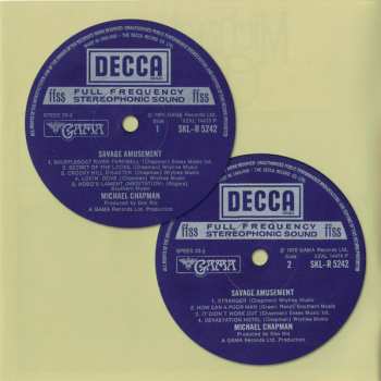 CD Michael Chapman: Savage Amusement DLX