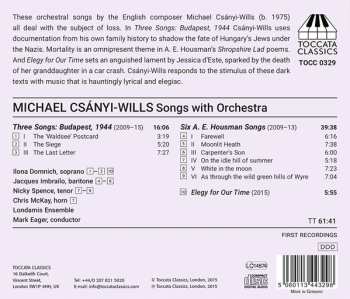 CD Michael Csanyi-Wills: Songs With Orchestra