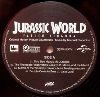 2LP Michael Giacchino: Jurassic World: Fallen Kingdom (Original Motion Picture Soundtrack)