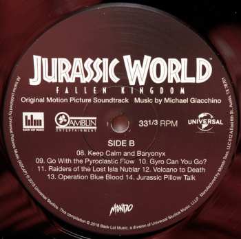 2LP Michael Giacchino: Jurassic World: Fallen Kingdom (Original Motion Picture Soundtrack)