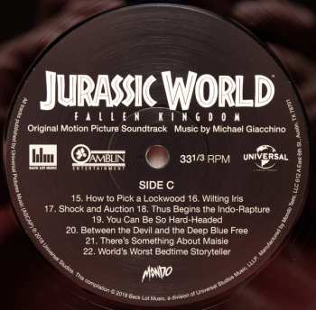 2LP Michael Giacchino: Jurassic World: Fallen Kingdom (Original Motion Picture Soundtrack)