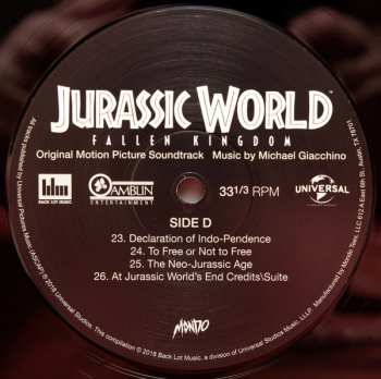 2LP Michael Giacchino: Jurassic World: Fallen Kingdom (Original Motion Picture Soundtrack)