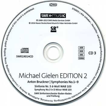 10CD/Doos Anton Bruckner: Symphonies No.1-9, Michael Gielen Edition Vol. 2 1968-2013