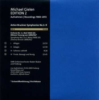 10CD/Doos Anton Bruckner: Symphonies No.1-9, Michael Gielen Edition Vol. 2 1968-2013
