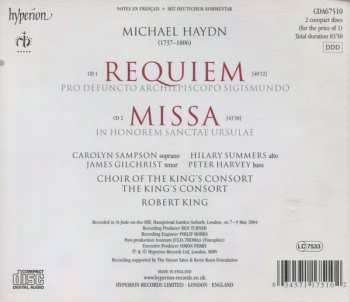 2CD The Choir Of The King's Consort: Requiem (Pro Defuncto Archiepiscopo Sigismundo) / Missa (In Honorem Sanctae Ursulae)