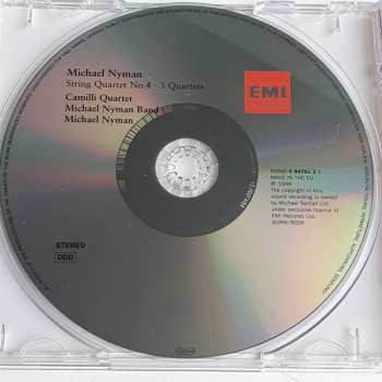 CD Michael Nyman: String Quartet No. 4 / 3 Quartets