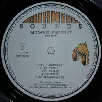 LP Michael Prophet: Certify LTD
