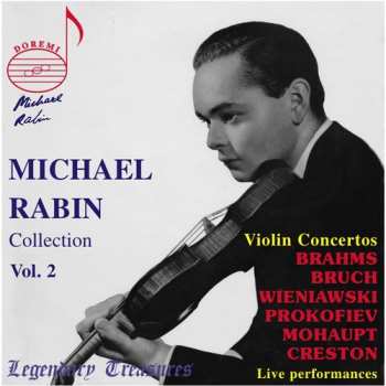 Album Michael Rabin: Collection Vol.2 . Violin Concertos (Live Performances)