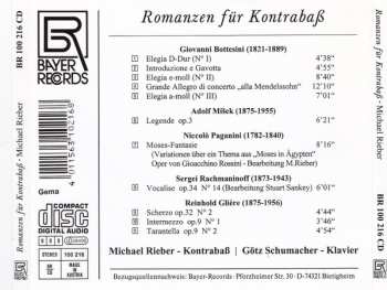 CD Sergei Vasilyevich Rachmaninoff: Romanzen Für Kontrabaß 