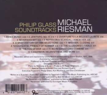 CD Michael Riesman: Philip Glass Soundtracks