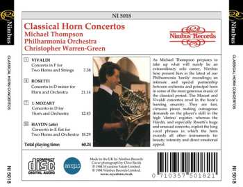 CD Philharmonia Orchestra: Classical Horn Concertos