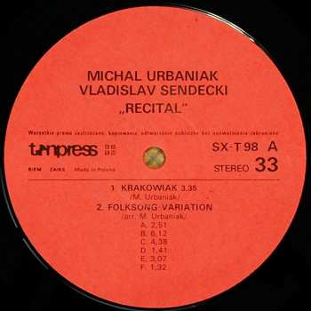 LP Michał Urbaniak: Recital