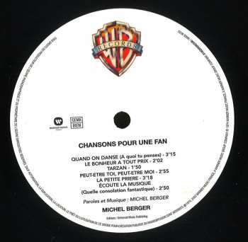 LP Michel Berger: Chansons Pour Une Fan