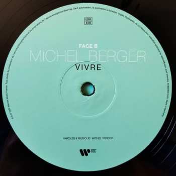 2LP Michel Berger: Vivre LTD