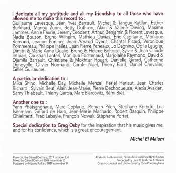 CD Michel El Malem: Dedications