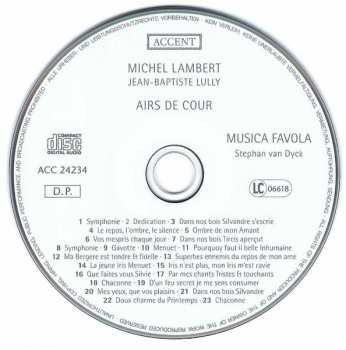 CD Jean-Baptiste Lully: D'un Feu Secret ... Airs De Cour