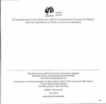 CD Jean-Baptiste Lully: D'un Feu Secret ... Airs De Cour