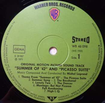 LP Michel Legrand: Summer Of '42