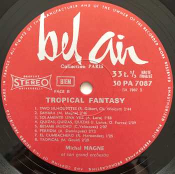 LP Michel Magne Et Son Grand Orchestre: Tropical Fantasy