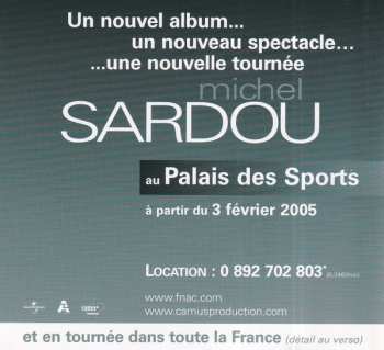 CD Michel Sardou: Du Plaisir