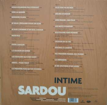 2LP Michel Sardou: Intime