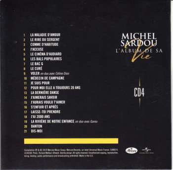5CD/Doos Michel Sardou: L'album De Sa Vie