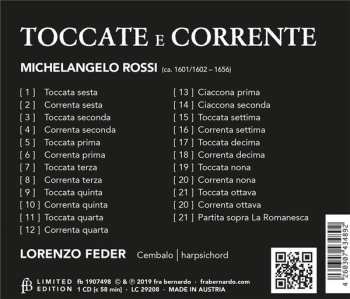 CD Michelangelo Rossi: Toccate E Corrente LTD