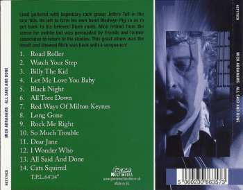 CD Mick Abrahams: All Said And Done