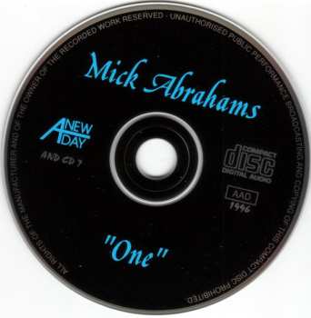 CD Mick Abrahams: "One"