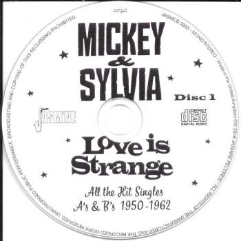 2CD Mickey & Sylvia: Love Is Strange - All The Hit Singles As & Bs 1950-1962