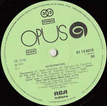 LP Middle Of The Road: Acceleration
