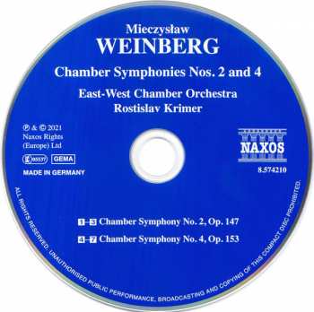 CD Mieczysław Weinberg: Chamber Symphonies Nos. 2 And 4