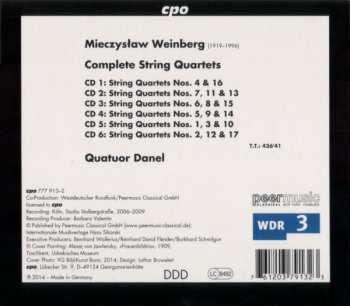 6CD/Doos Mieczysław Weinberg: Complete String Quartets