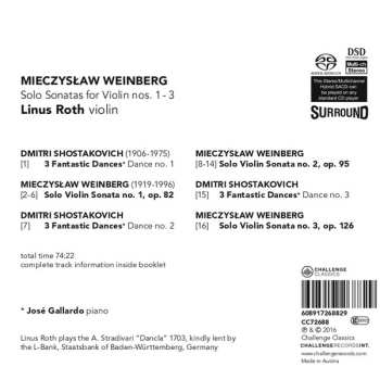 SACD Mieczysław Weinberg: Solo Sonatas For Violin Nos. 1 - 3