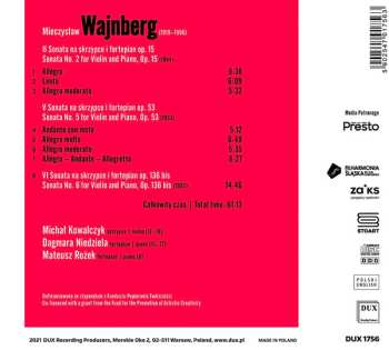 CD Mieczysław Weinberg: Sonatas For Violin And Piano