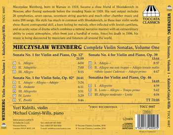 CD Mieczysław Weinberg: Complete Violin Sonatas Volume One