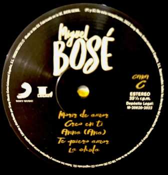 2LP Miguel Bosé: Miguel Bosé 