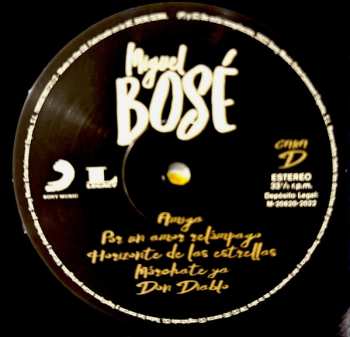 2LP Miguel Bosé: Miguel Bosé 