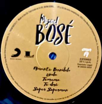 2LP Miguel Bosé: Miguel Bosé 