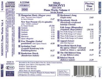 CD Kassai István: Piano Works Vol. 4