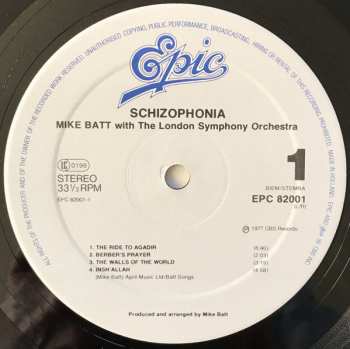 LP The London Symphony Orchestra: Schizophonia