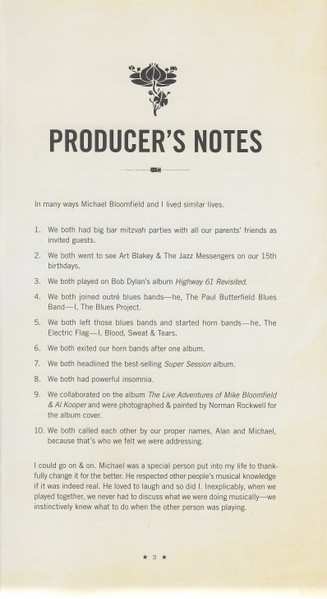 3CD/DVD/Doos Mike Bloomfield: From His Head To His Heart To His Hands