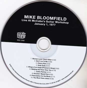 CD Mike Bloomfield: Live At McCabe's Guitar Workshop, January 1, 1977