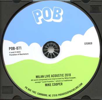 2CD Mike Cooper: Life And Death In Paradise + Milan Live Acoustic 2018